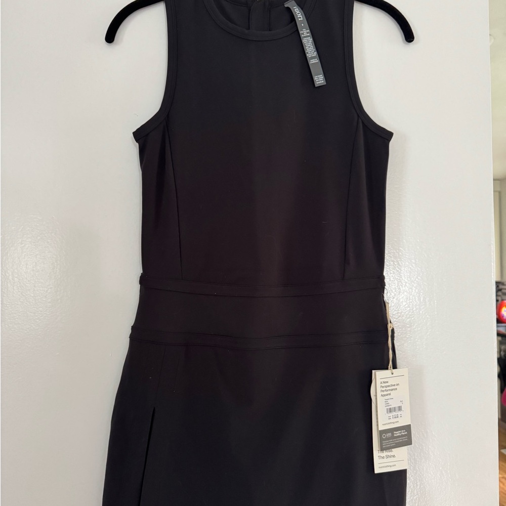 Vuori Black Topspin Mini Dress